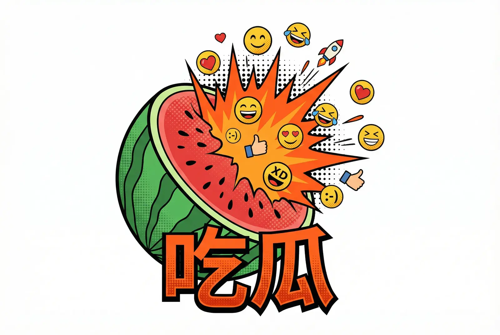 草莓樱桃西瓜榴莲通用包装盒 社区Logo